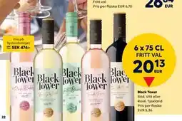 Border Shop Black Tower erbjuda