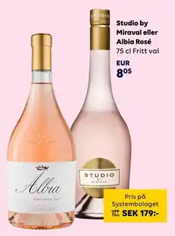 Border Shop Studio by Miraval eller Albia Rosé erbjuda