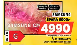 Power SAMSUNG 4K HDR Smart TV Smart Hub för enkelt innehåll erbjuda