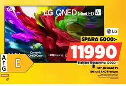 Power LG 65" 4K Smart TV 120 Hz & AMD Freesync erbjuda