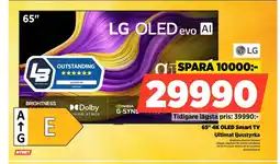 Power LG 65" 4K OLED Smart TV Ultimat ljusstyrka erbjuda