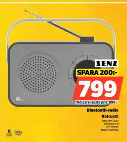Power XENZ Bluetooth-radio Retrostil erbjuda
