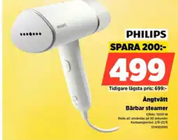 Power PHILIPS Ångtvätt Bärbar steamer erbjuda