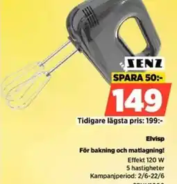 Power SENZ Elvisp För bakning och matlagning! erbjuda