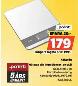 Power point Köksvåg Mät upp alla ingredienser i en skål erbjuda