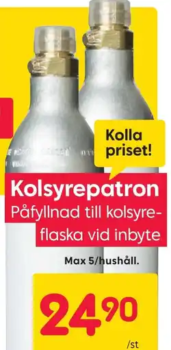 Rusta Kolsyrepatron erbjuda