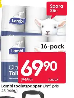 LAMBI toalettpapper