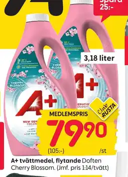 Rusta A+ tvättmedel, flytande erbjuda