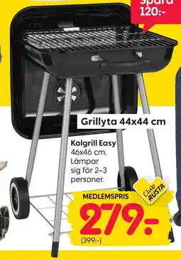 Rusta Kolgrill Easy erbjuda