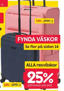 Rusta Alla resväskor erbjuda