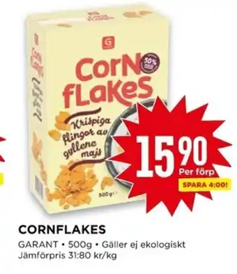 Willys Cornflakes 500g erbjuda