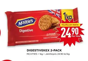 Willys Digestivekex 2-pack 1kg erbjuda