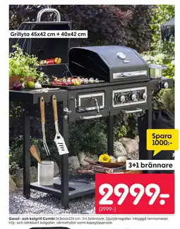 Rusta Gasol- och kolgrill Combi erbjuda