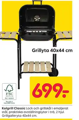 Rusta Kolgrill Classic erbjuda