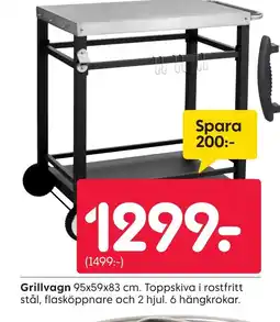 Rusta Grillvagn erbjuda