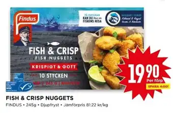 Willys Fish & Crisp Nuggets 245g erbjuda