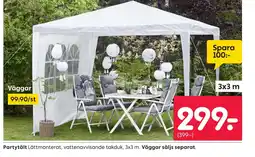 Rusta Partytält erbjuda