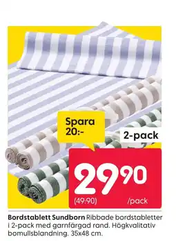Bordstablett Sundborn