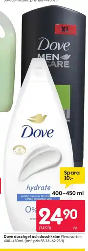 Rusta DOVE duschgel och duschkräm erbjuda