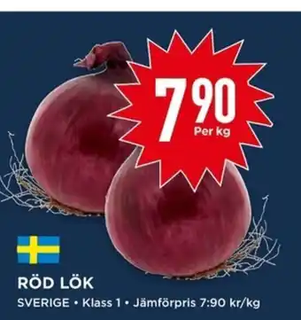 Willys Röd lök 1kg erbjuda