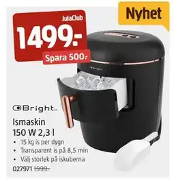 Jula Ismaskin 150 W 2,3 l erbjuda