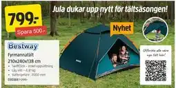 Jula Fyrmannatält 210x240x138 cm erbjuda