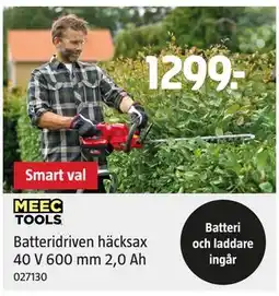 Jula Batteridriven häcksax 40 V 600 mm 2,0 Ah erbjuda