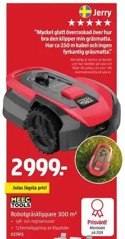 Jula Robotgräsklippare 300 m² erbjuda