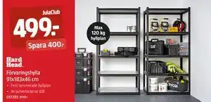Jula Förvaringshylla 91x183x46 cm erbjuda