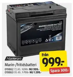 Jula Marin-/fritidsbatteri erbjuda
