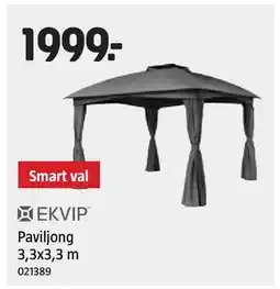 Jula Paviljong 3,3x3,3 m erbjuda