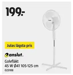 Jula Golvfläkt 45 W Ø41 105-125 cm erbjuda