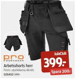 Jula Arbetsshorts herr erbjuda