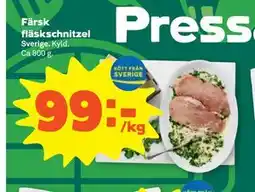 Stora Coop Färsk fläskschnitzel erbjuda
