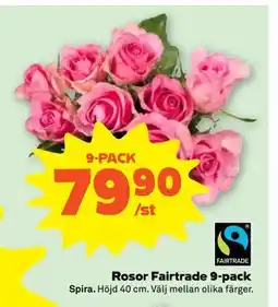 Stora Coop Rosor Fairtrade 9-pack erbjuda