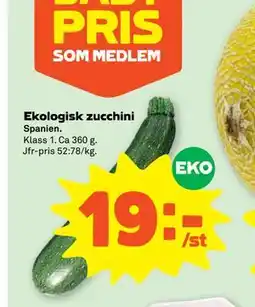 Stora Coop Ekologisk zucchini erbjuda