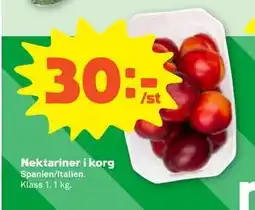 Stora Coop Nektariner i korg erbjuda