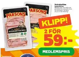 Stora Coop Smörgåspålägg tunna skivor erbjuda