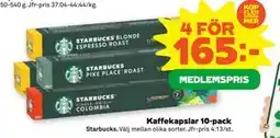 Stora Coop Kaffekapslar 10-pack erbjuda