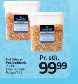 Fleggaard Hot Salsa el. Pub Nøddemix erbjuda
