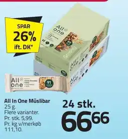 Fleggaard All In One Müslibar erbjuda