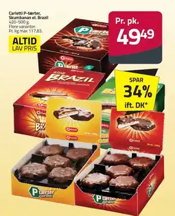 Fleggaard Carletti P-tærter, Skumbanan el. Brazil erbjuda