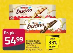 Fleggaard Ferrero Kinder Bueno el. White erbjuda