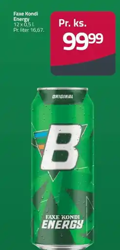 Fleggaard Faxe Kondi Energy erbjuda