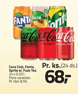 Fleggaard Coca Cola, Fanta, Sprite el. Fuze Tea erbjuda