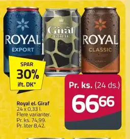 Fleggaard Royal el. Giraf erbjuda