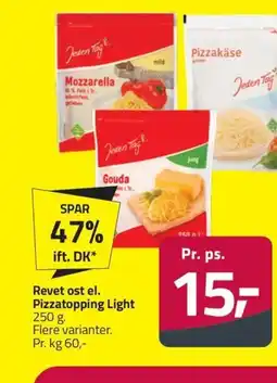 Fleggaard Revet ost el. Pizzatopping Light erbjuda