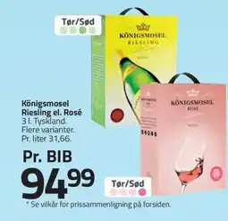 Fleggaard Königsmosel Riesling el. Rosé erbjuda