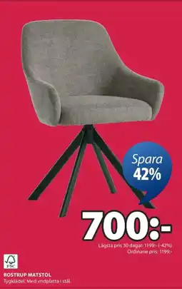 JYSK Rostrup matstol erbjuda