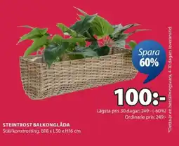 JYSK Steintrost balkonglåda erbjuda